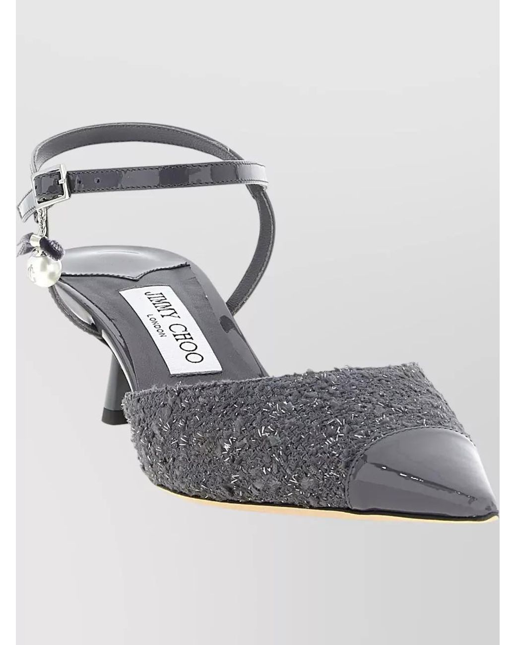 Jimmy Choo Gray Slingback Pumps