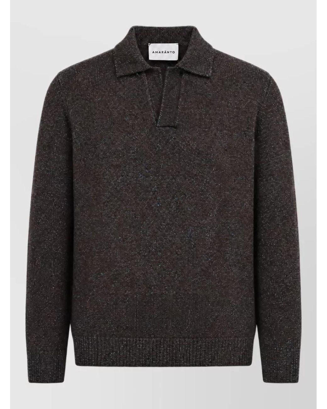 Amaranto Black Polo Shirt for men