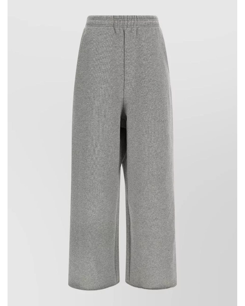 Entire studios Gray Cotton Wide-Leg Low-Rise Sweatpants