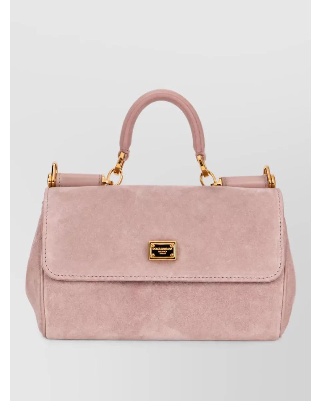 Dolce & Gabbana Natural My Sicily Medium Leather Shoulder Bag