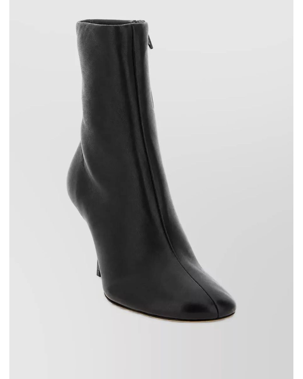 Jacquemus Black Leather Ankle Boots