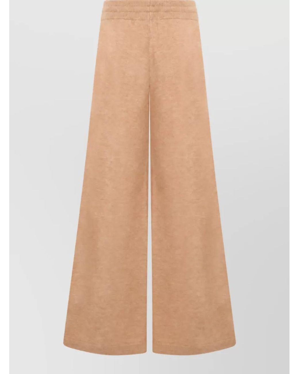 Autry Natural Cashmere Wool High-Rise Wide-Leg Joggers