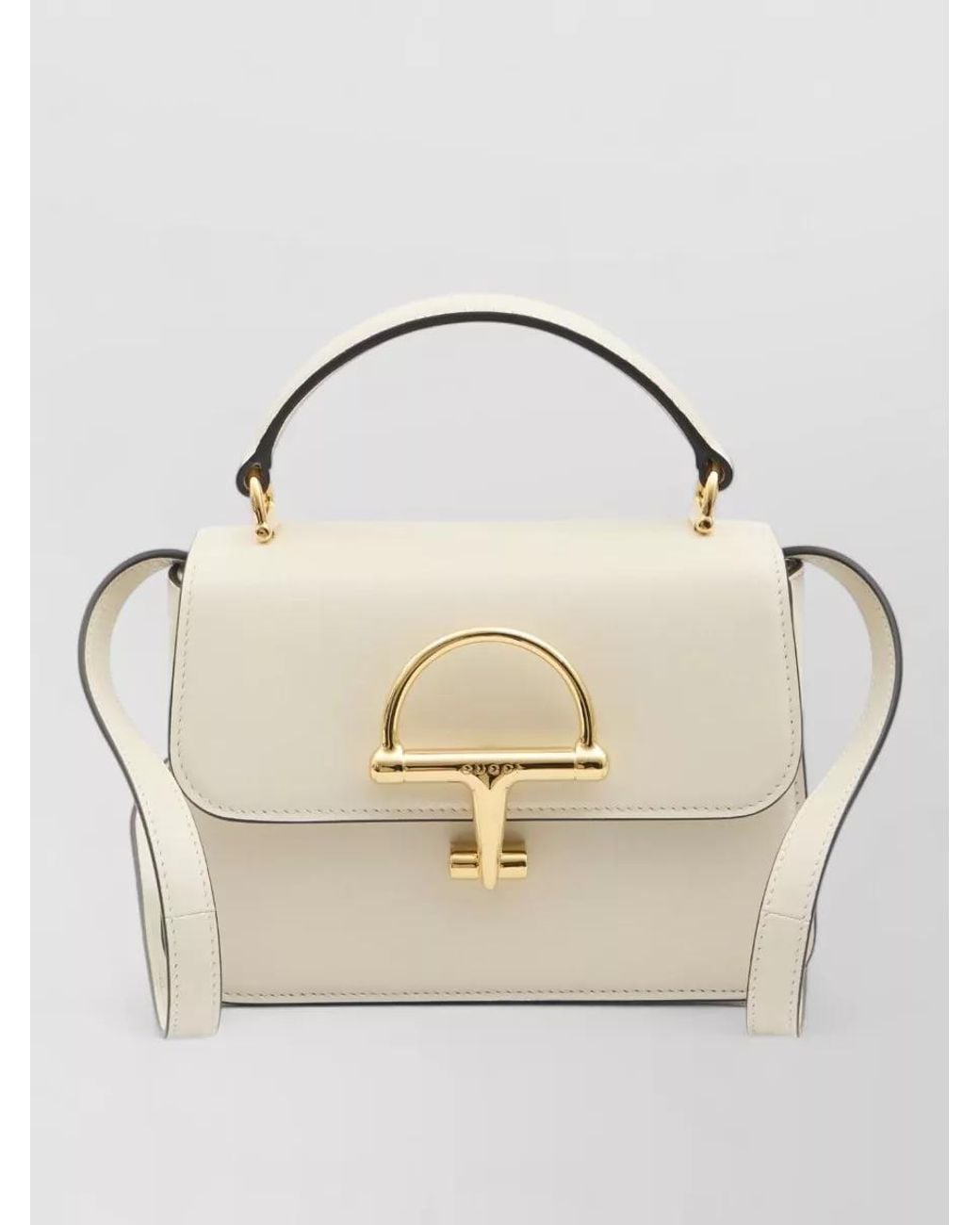 Gucci Natural Small Leather Crossbody Bag