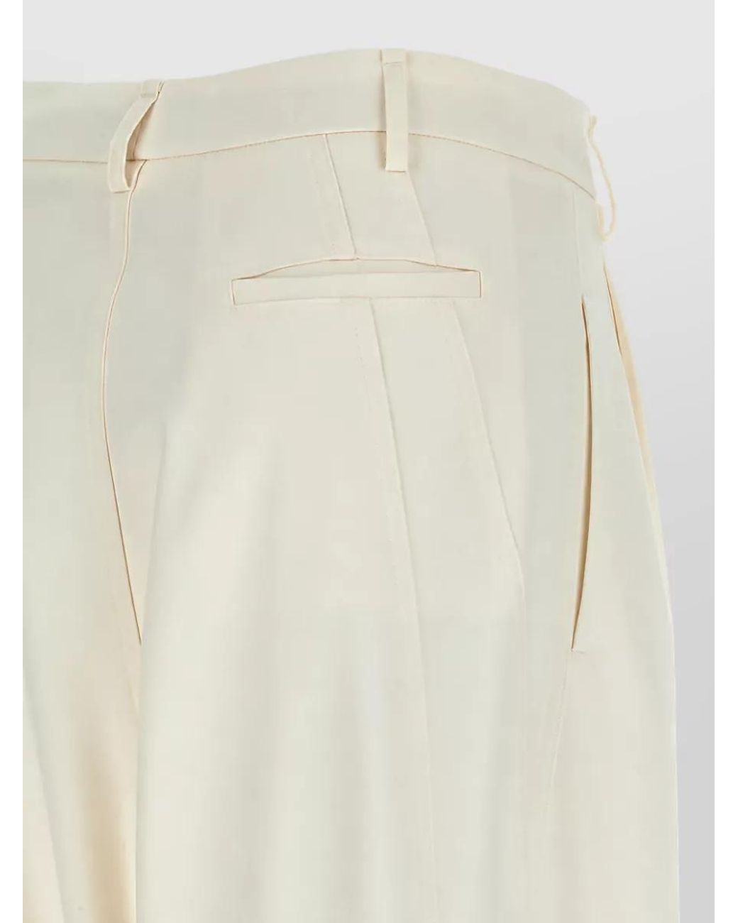 DARKPARK White Wide-Leg Trousers
