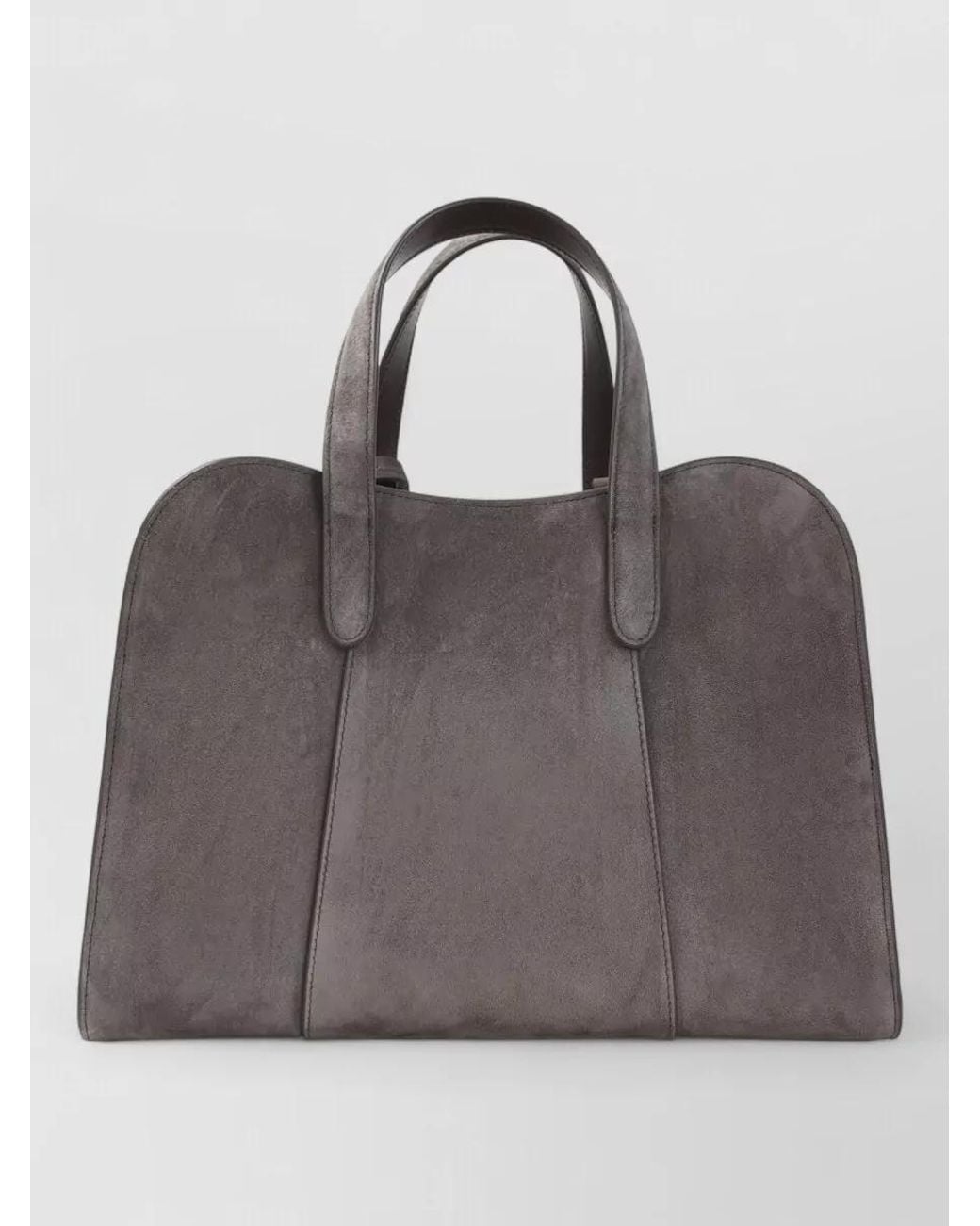 Giorgio Armani Gray Calf Leather Shoulder Bag