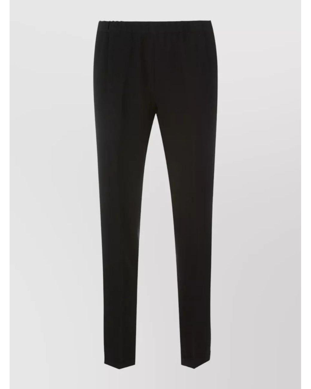 Alberto Biani Black Viscose Tapered Trousers