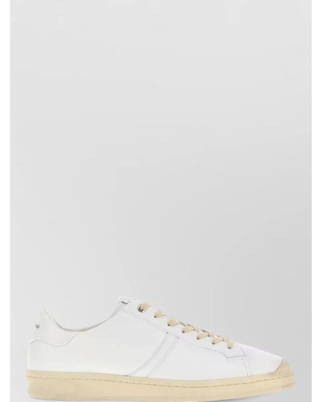 Jil Sander Natural Leather Low-Top Sneakers for men