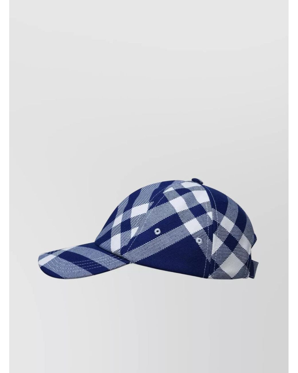 Burberry Blue Checked Baseball Cap