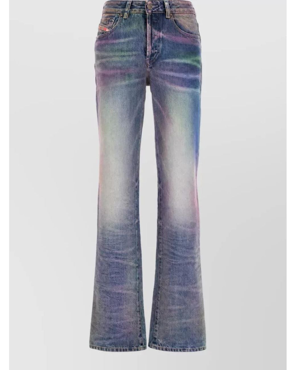 DIESEL Blue Denim Straight-Leg Jeans