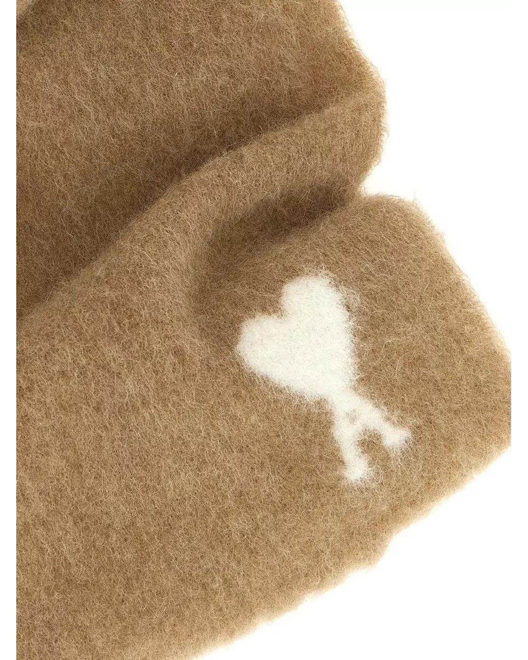 AMI Natural 'Ami De Coeur' Scarf for men