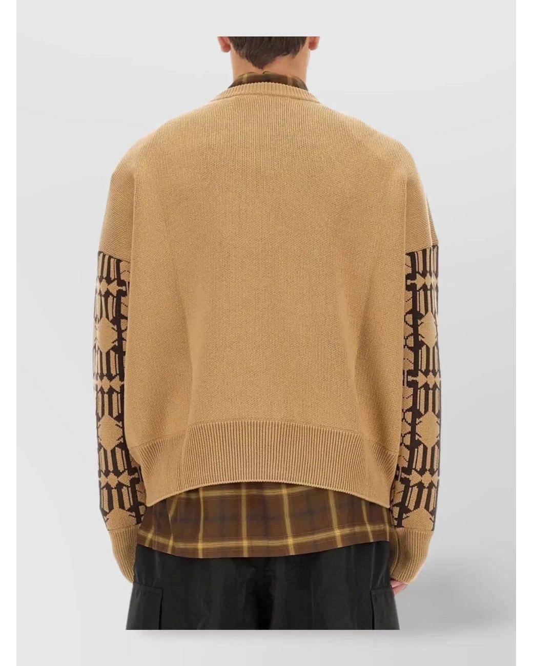 Palm Angels Natural Jacquard Regular-Fit Jumper for men