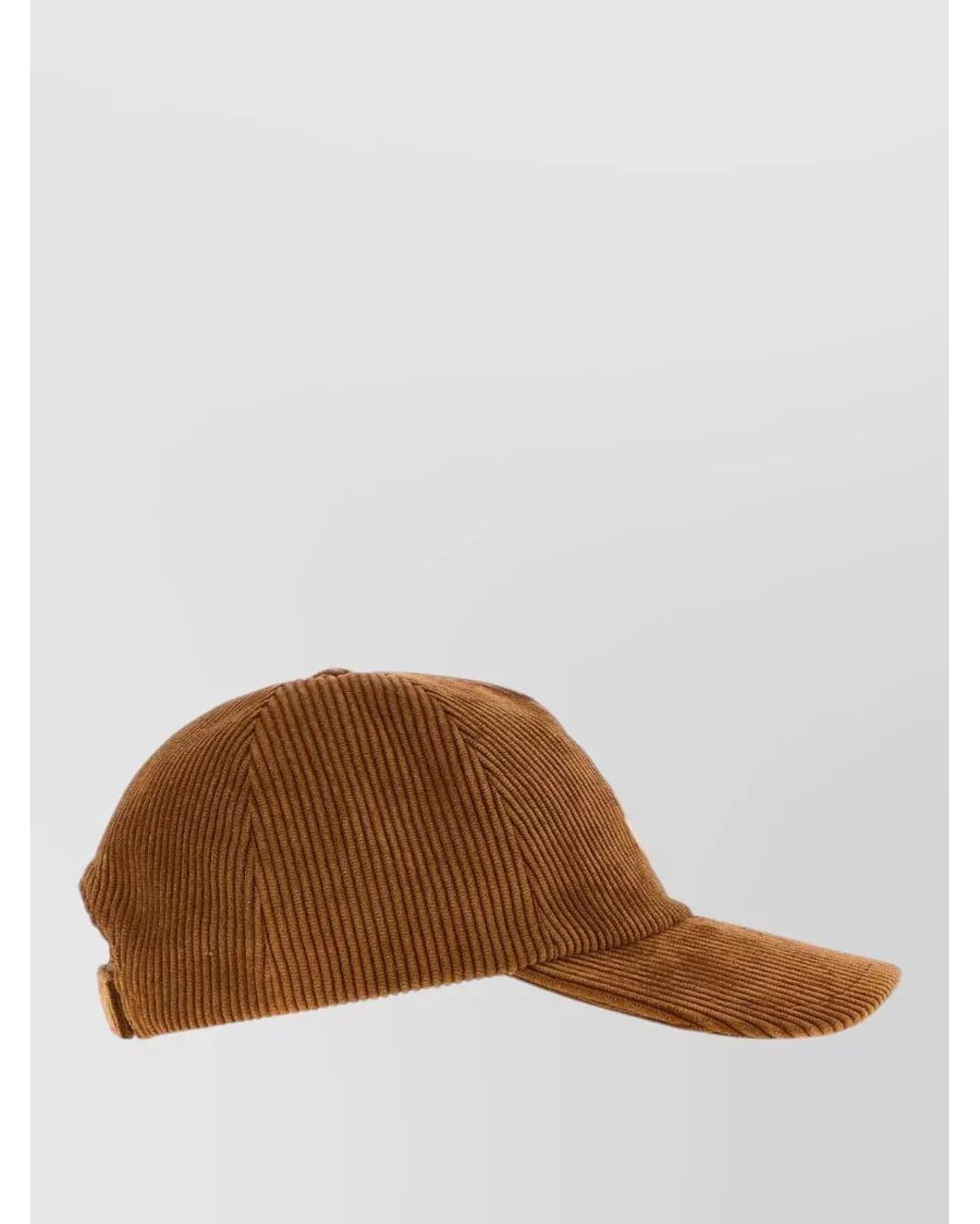 Moncler Brown Corduroy Baseball Cap