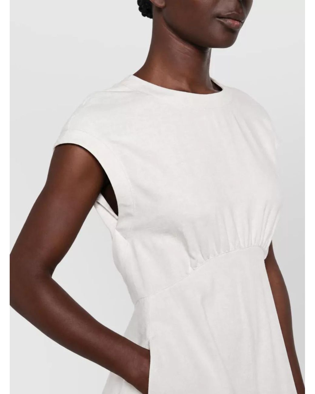 Emporio Armani White Midi Dress