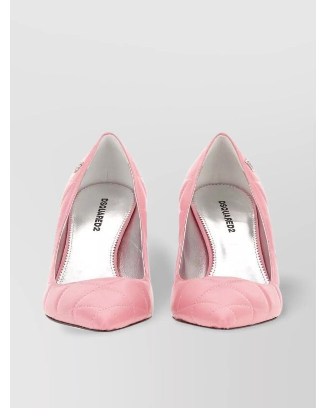 DSquared² Pink Quilted Leather Pumps