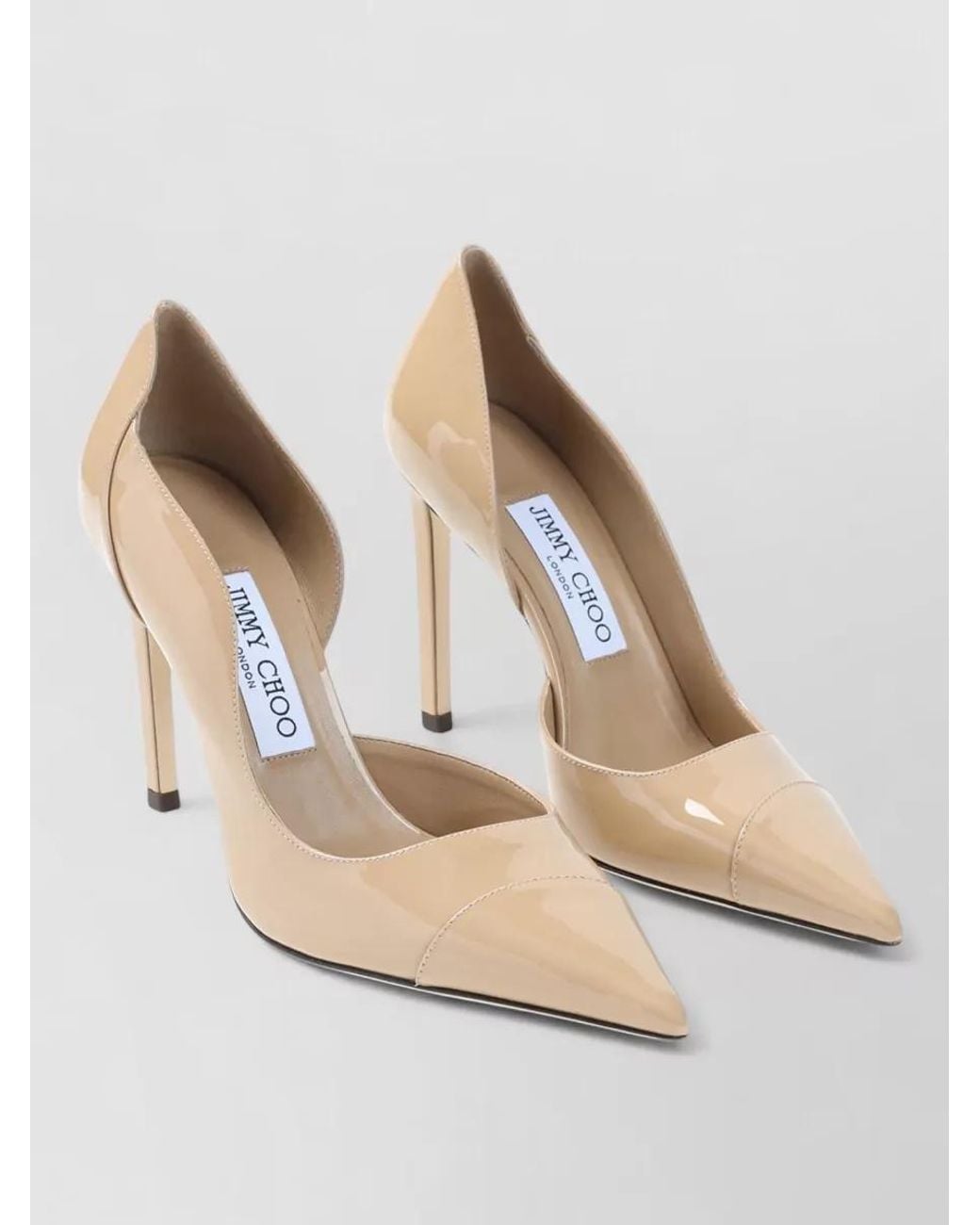 Jimmy Choo Pink Patent Leather Brigitte 100 Pumps