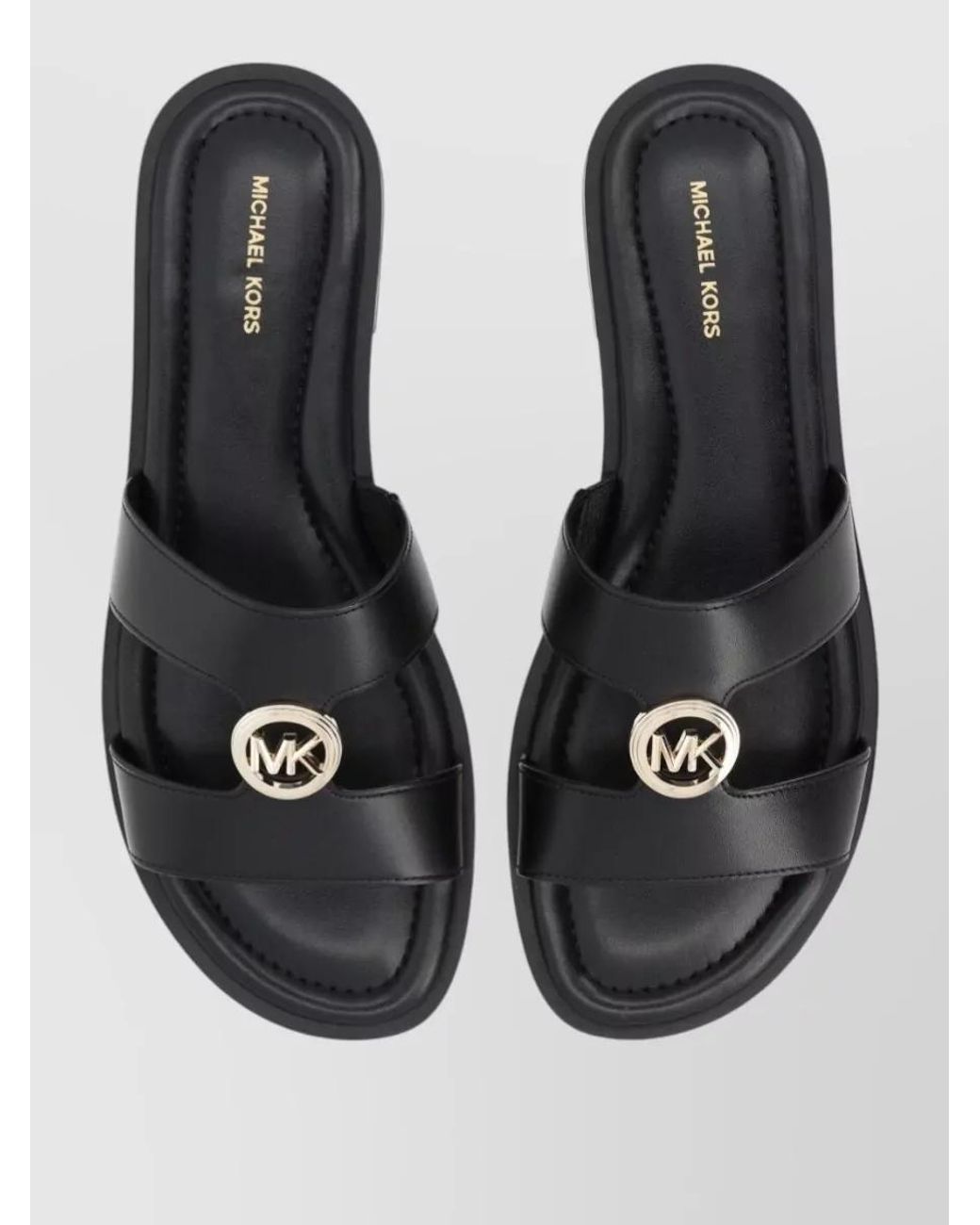 Michael Kors Gray Leather Sandals