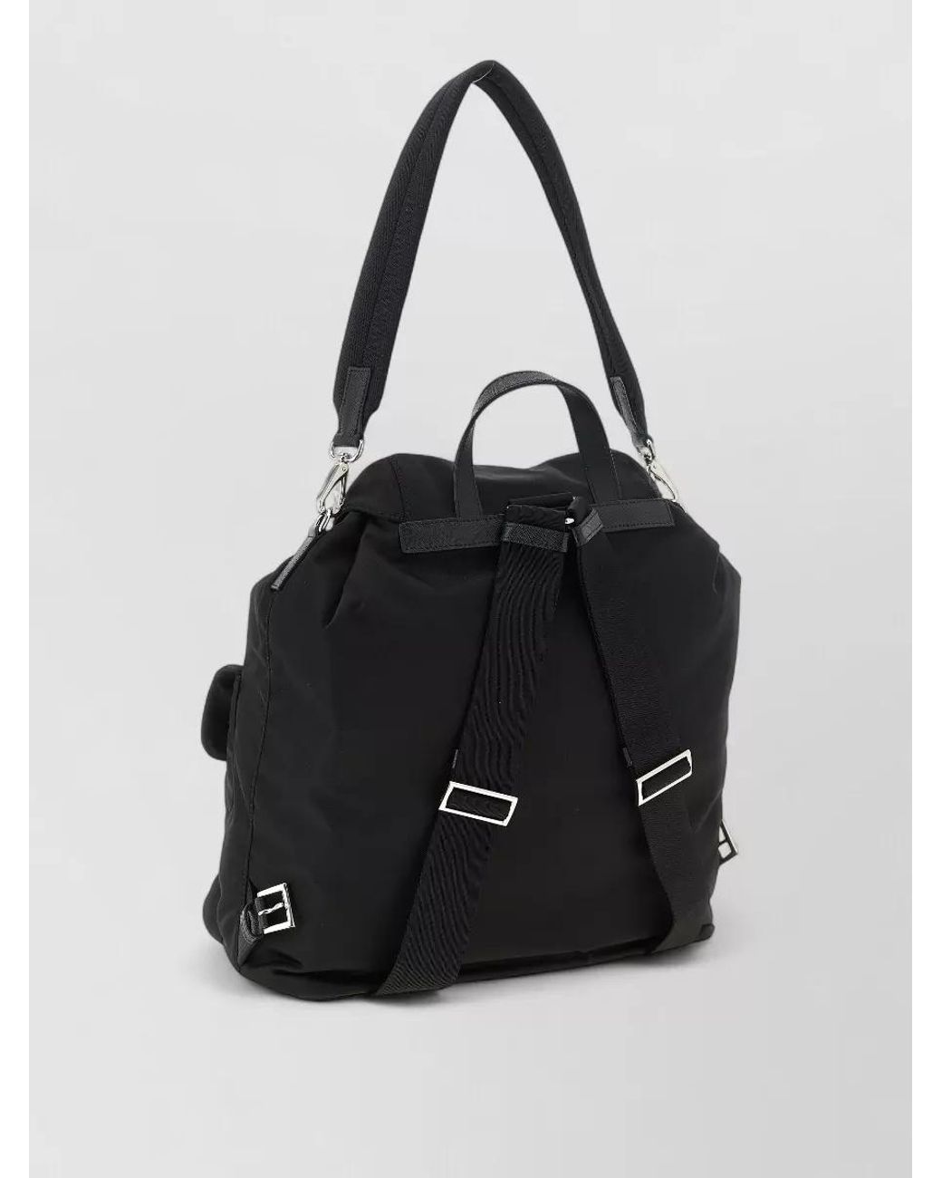 Prada Black Recycled Nylon Backpack for men