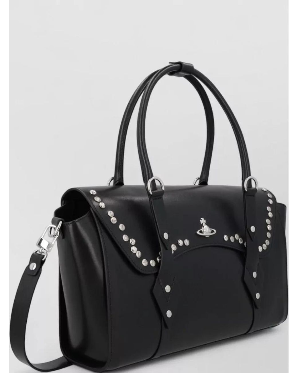 Vivienne Westwood Black Leather Shoulder Bag
