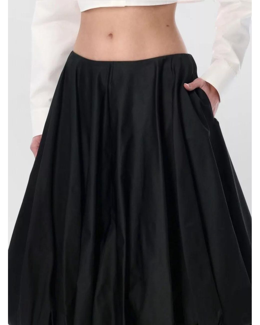 Balenciaga Black Voluminous Balloon Skirt