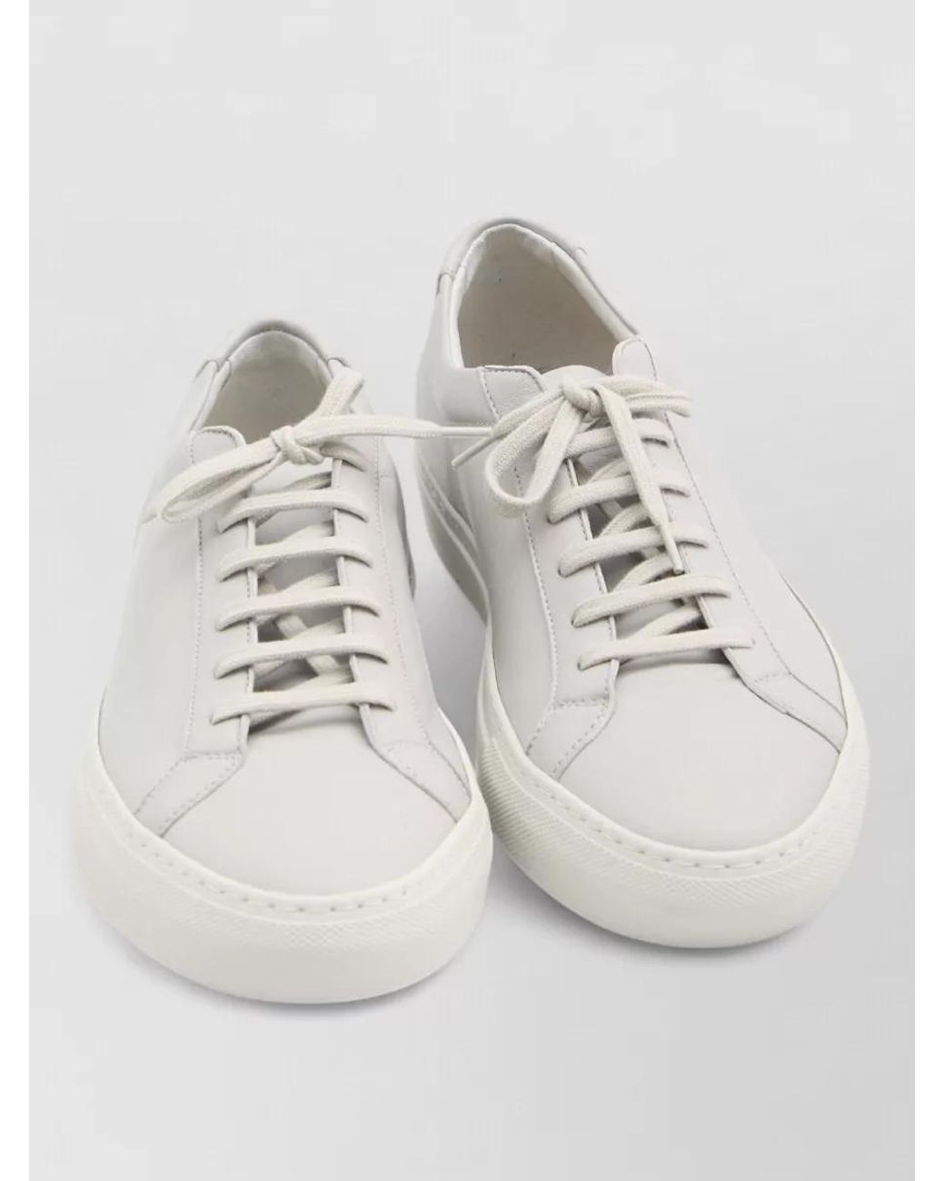 Common Projects Men Style Common Projects Leather Low-Top Sneakers in Natural for Men | Lyst
