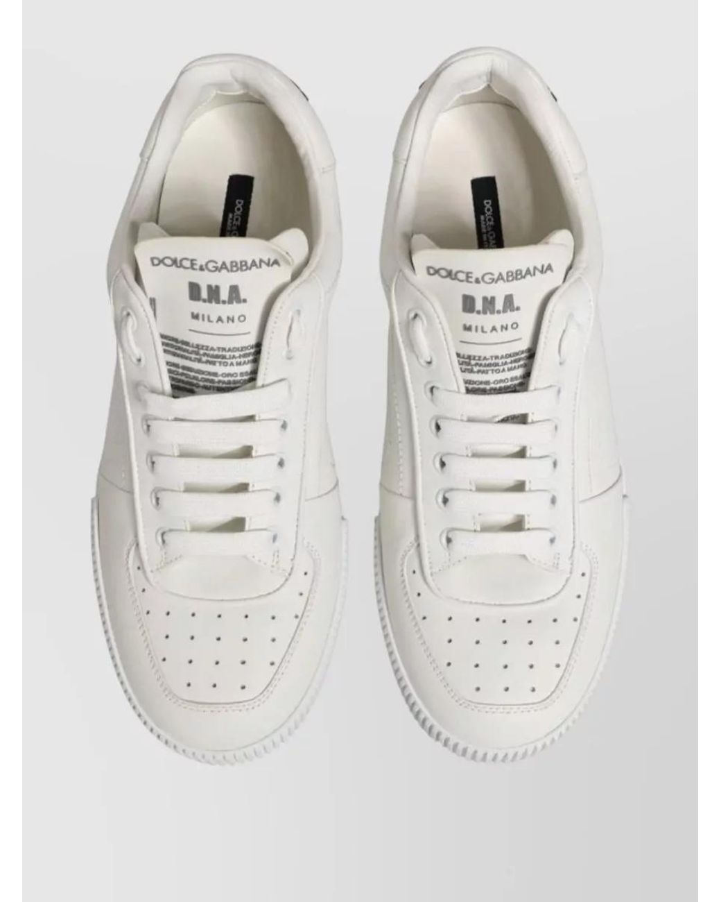 Dolce & Gabbana Multicolor Leather Low Top Sneakers for men