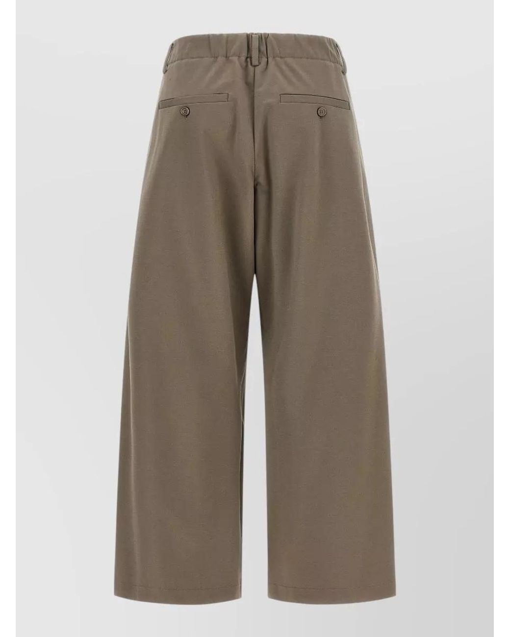 Brunello Cucinelli Multicolor Cropped Wide-Leg Trousers