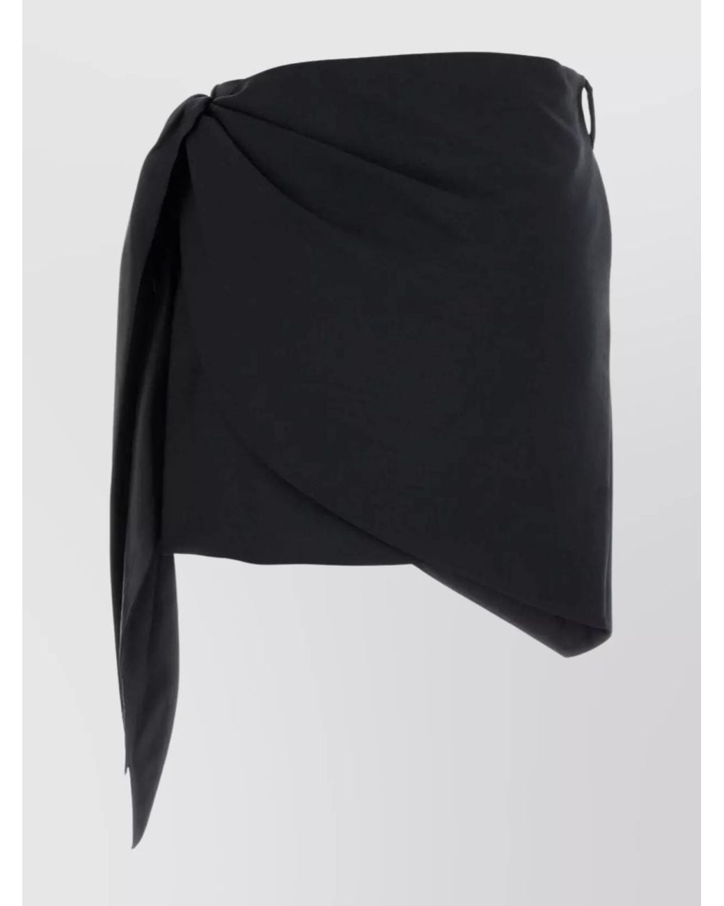 Prada Black Mohair Mini Skirt