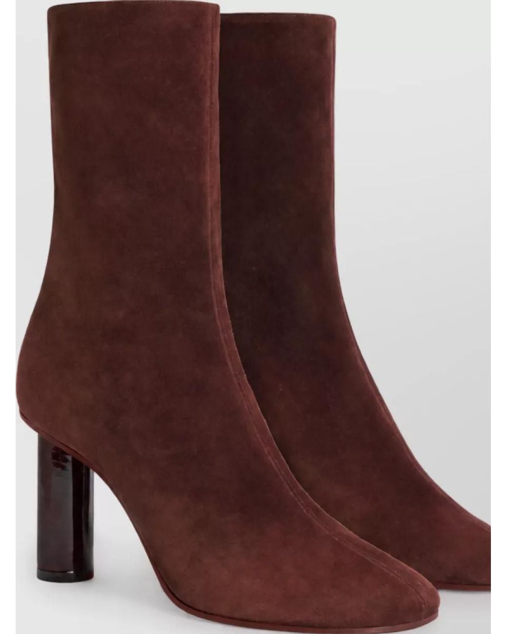 Paris Texas Brown Leather Ankle Boots
