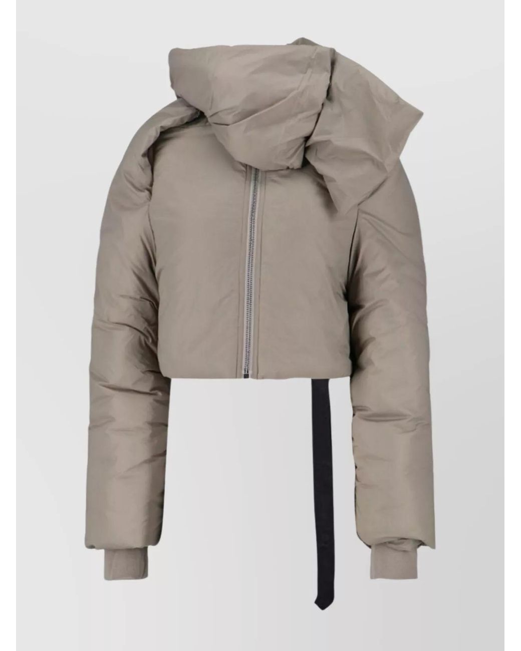 Rick Owens Natural Comfortable Long Sleeve Padded Jacket