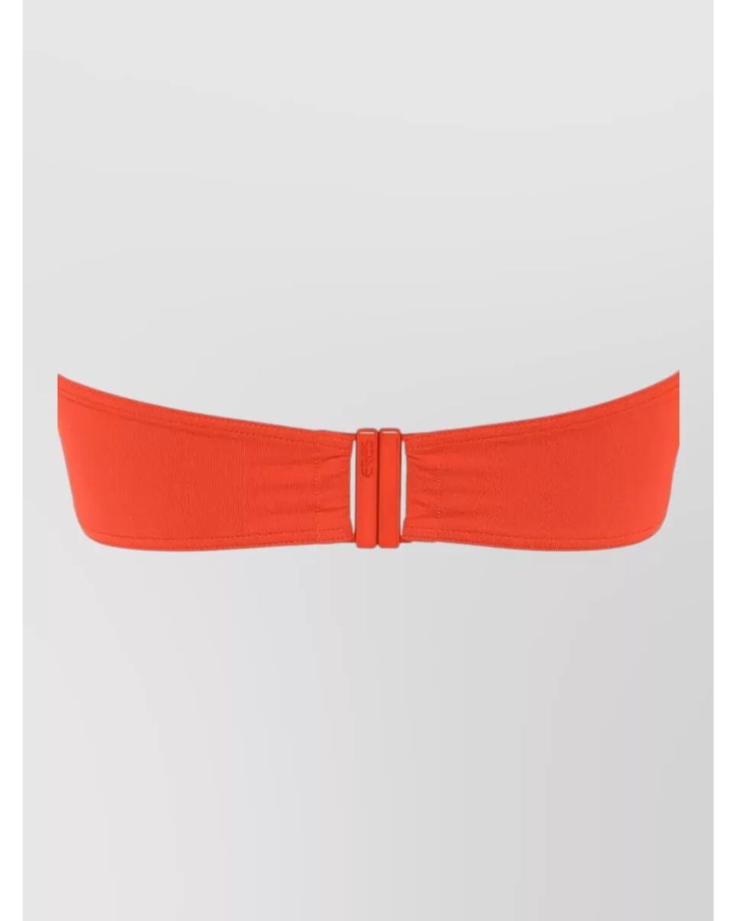 Eres Red Bandeau Bikini Top