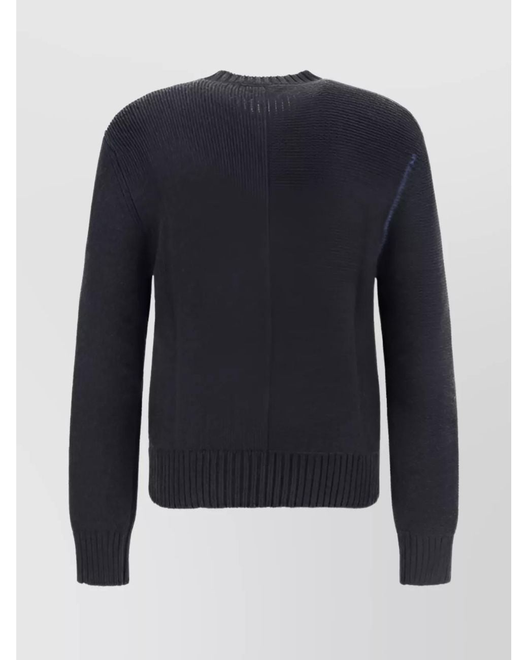 Burberry Blue Cashmere Oversized Crewneck Sweater for men