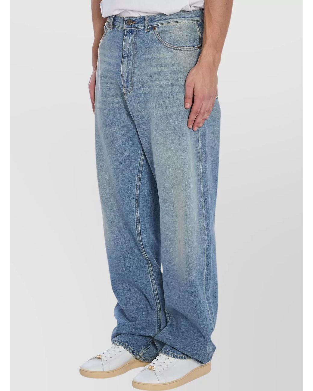 Valentino Garavani Blue Denim Baggy Jeans for men