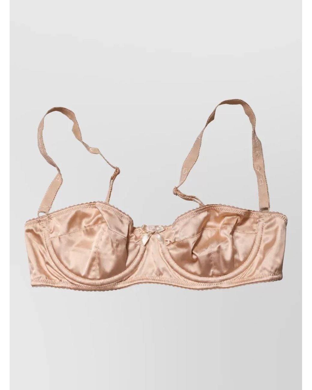 Dolce & Gabbana Natural Silk Underwire Balconette Bra