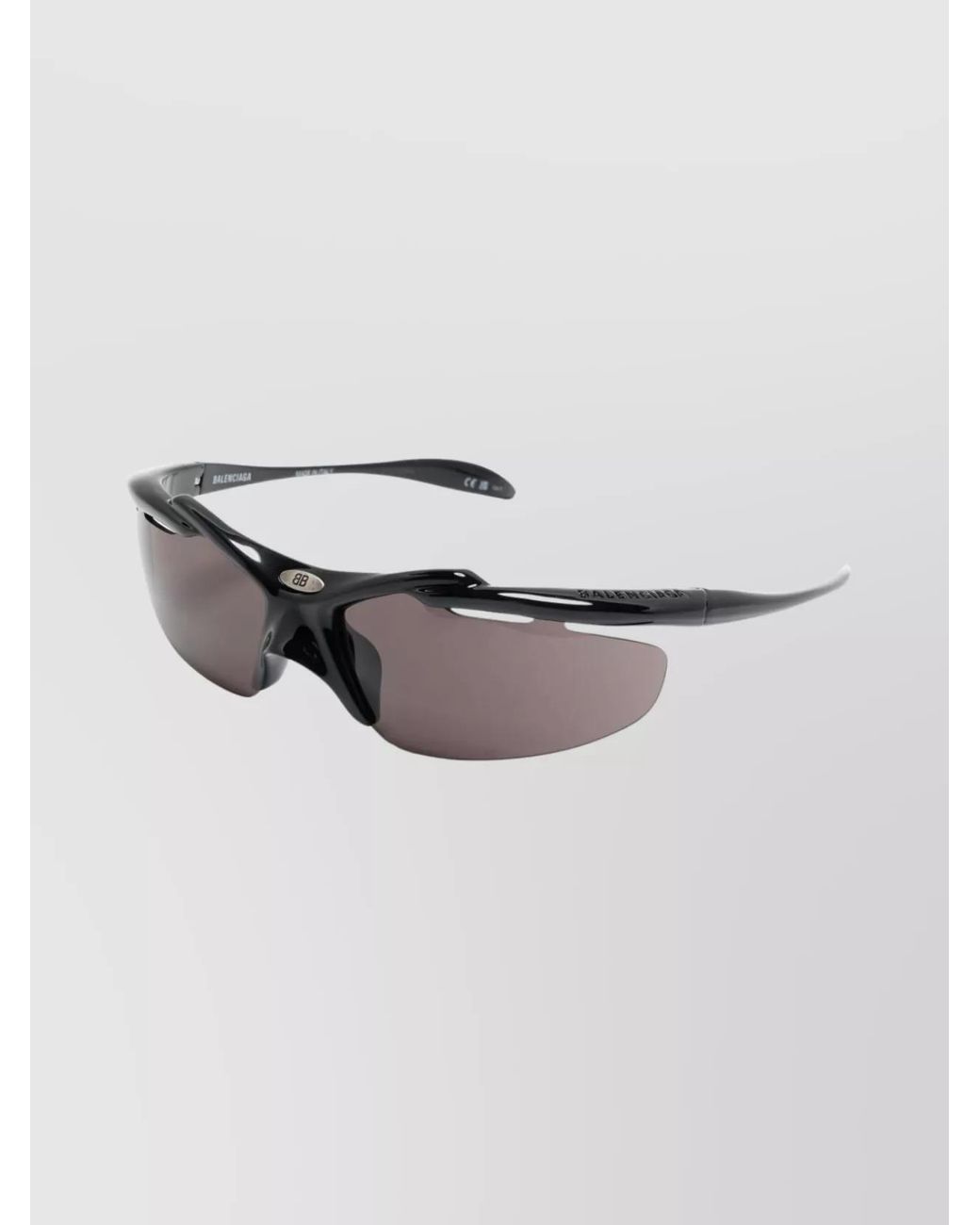 Balenciaga Gray Acetate D-Frame Sunglasses