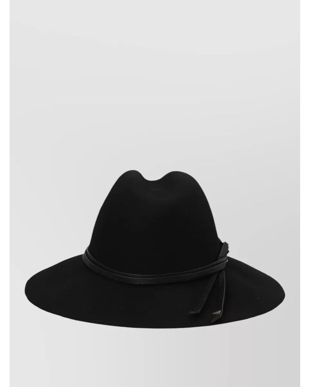 Golden Goose Deluxe Brand Black Wool Fedora Hat for men