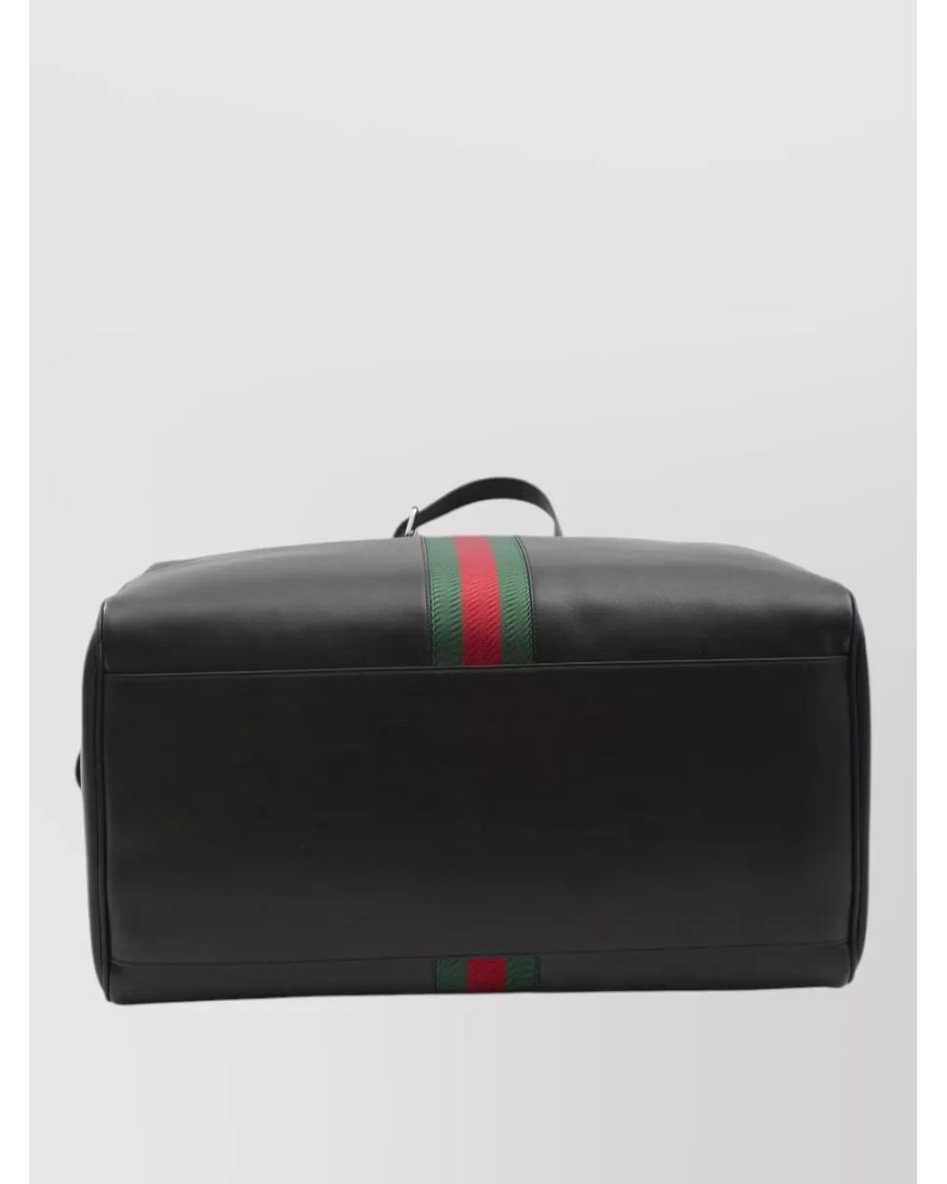 Gucci Black Leather Duffle Bag for men
