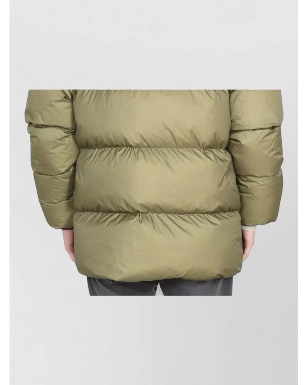 Ienki Ienki Green Down Hooded Puffer Jacket for men