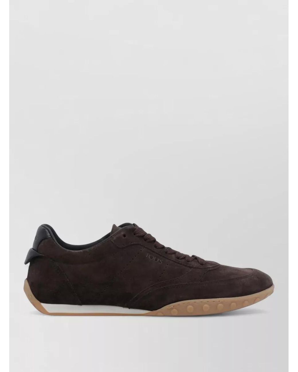 Tod's Black Suede Low-Top Sneakers for men