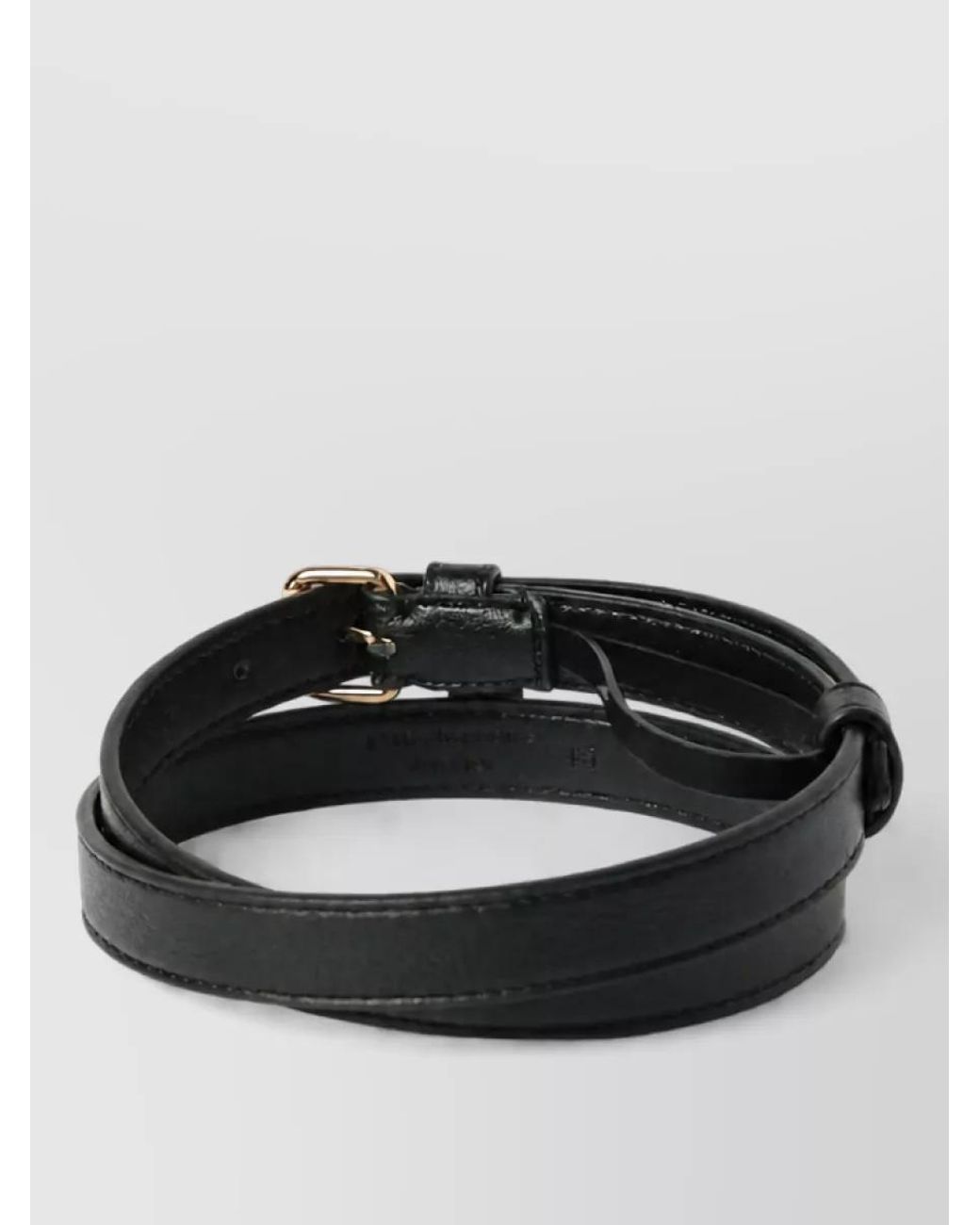Stella McCartney Black Embossed Belt