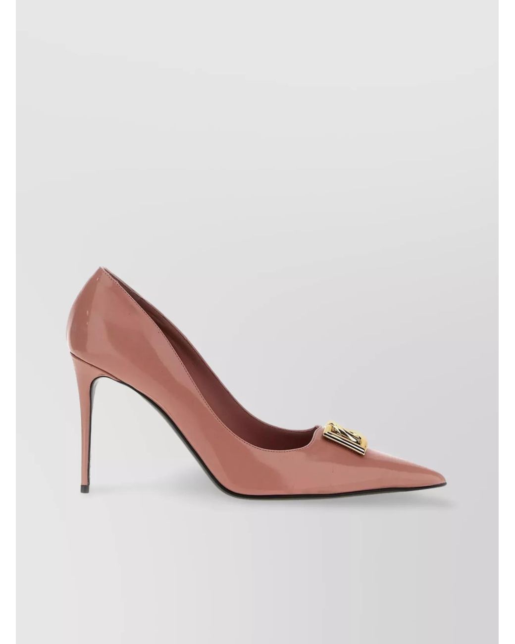 Dolce & Gabbana Pink Leather Lollo Pumps
