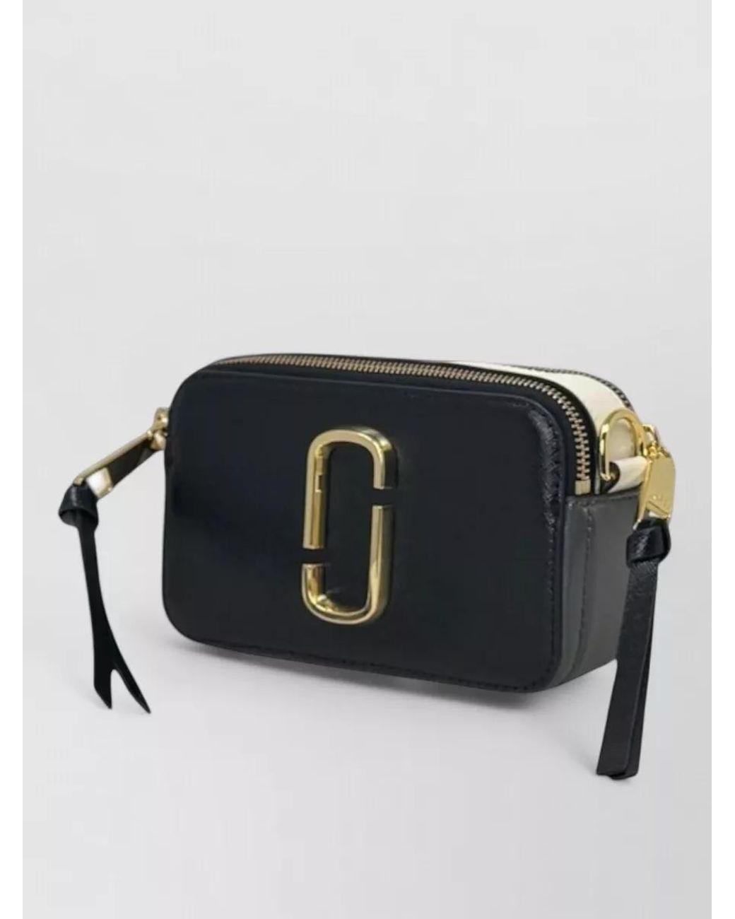 Marc Jacobs Black The Snapshot Leather Crossbody Bag