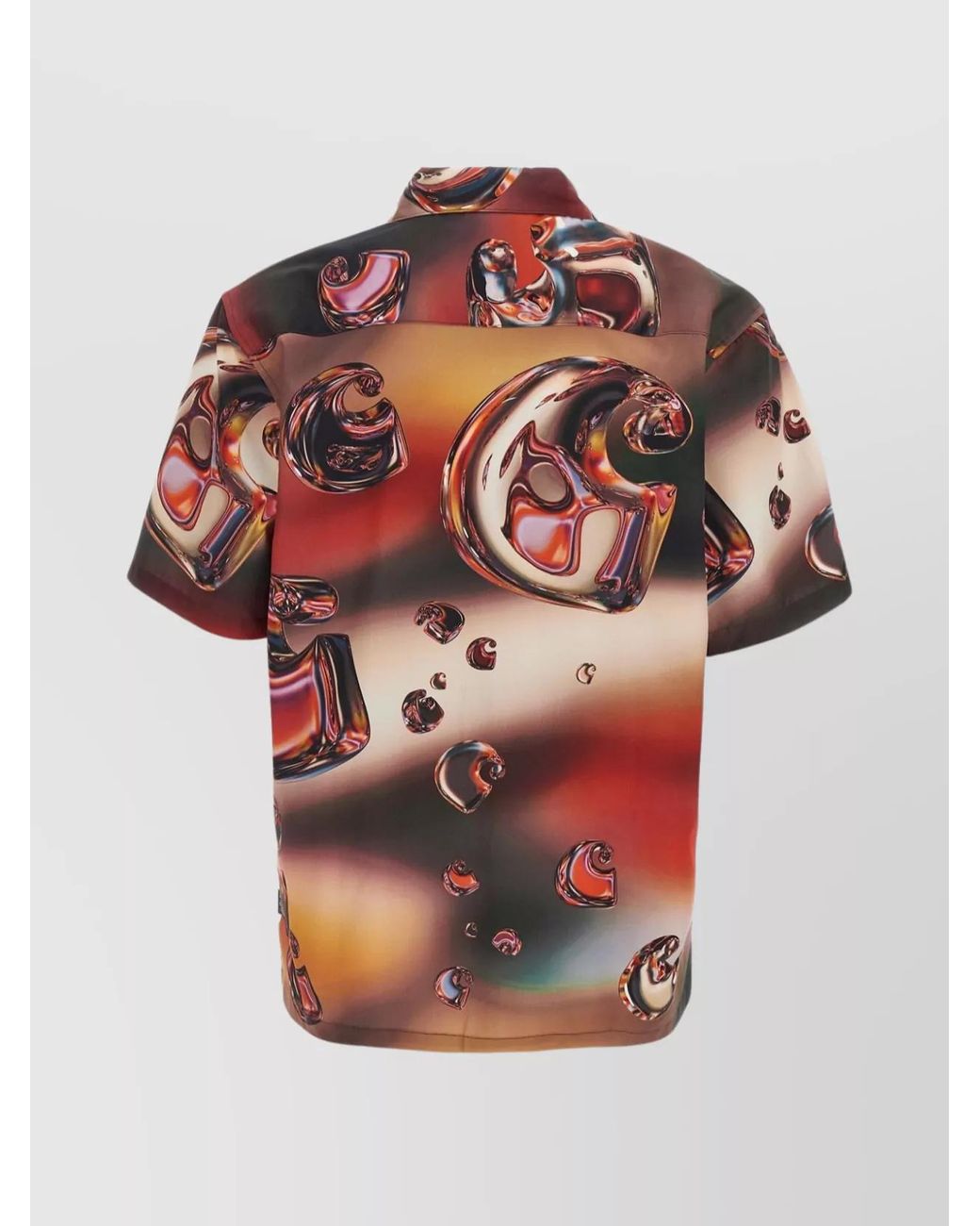 Carhartt Red Solar Chrome Printed Short-Sleeve Shirt for men
