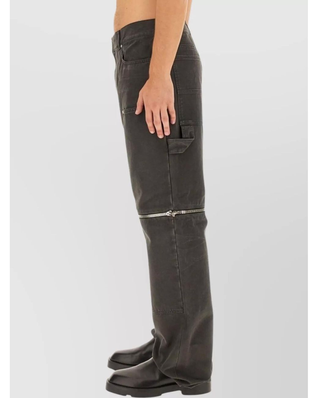 Givenchy Black Denim Zip Jeans for men