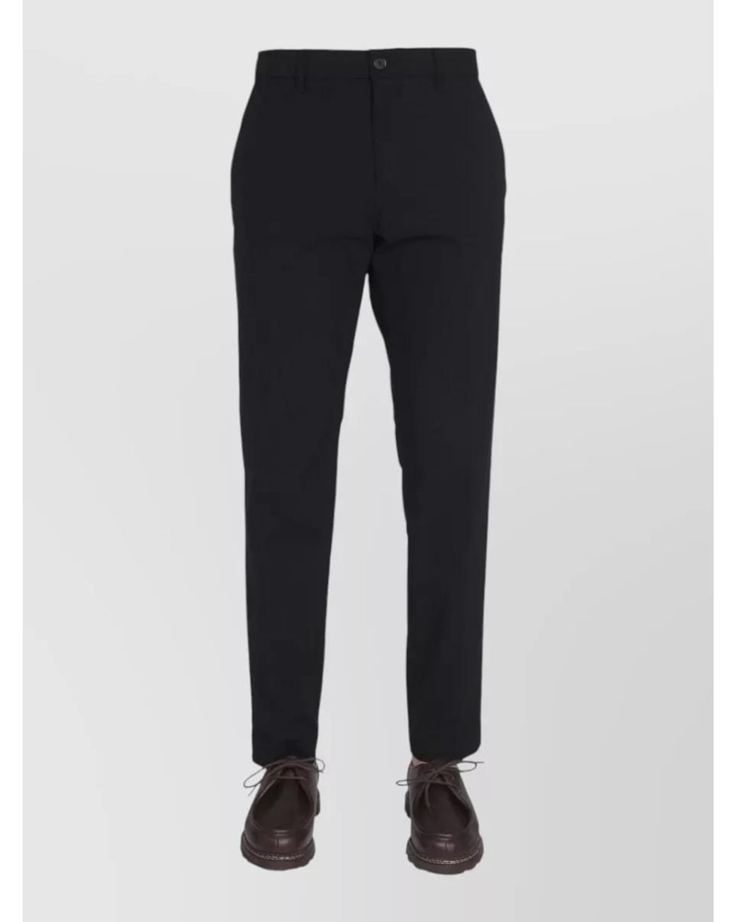 Department 5 Blue Regular-Fit Straight-Leg Trousers for men