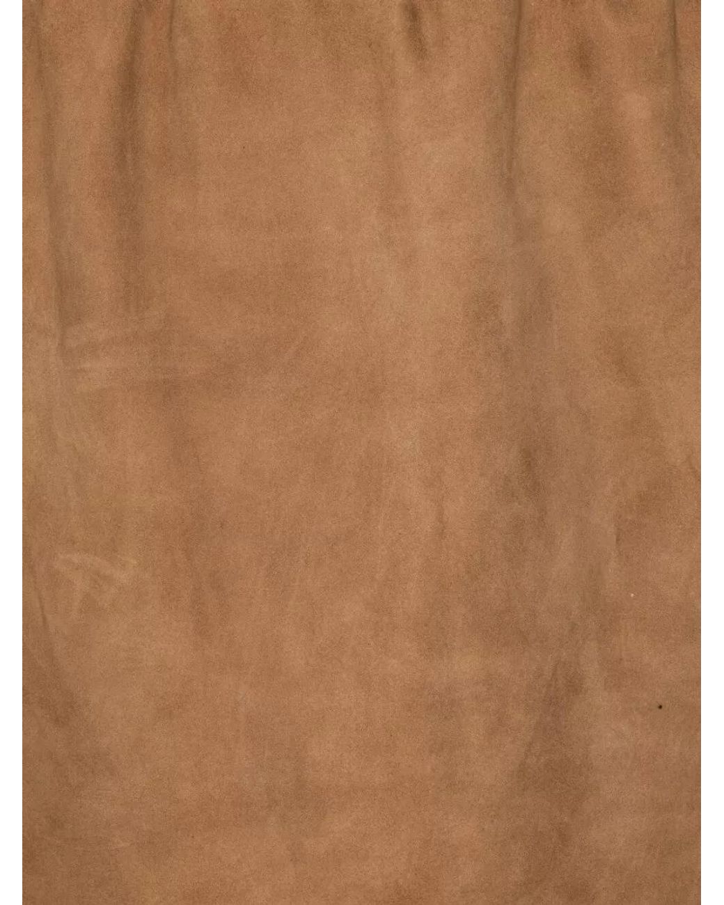 ROTATE BIRGER CHRISTENSEN Brown Suede Mini Skirt