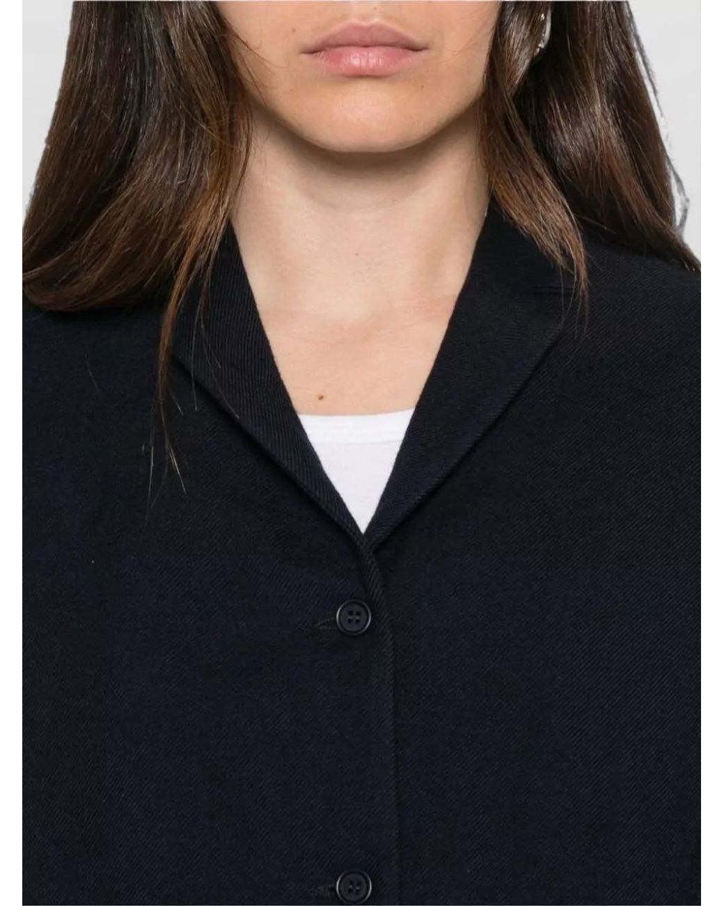 Apuntob Blue Single-Breasted Coat