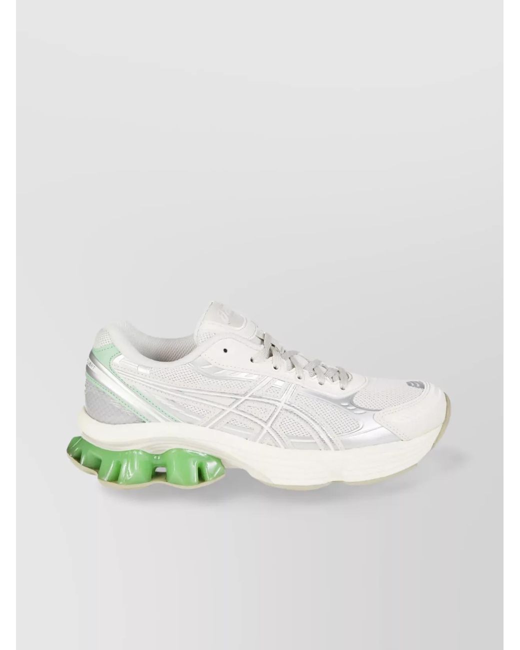 Asics White Mesh Low-Top Sneakers
