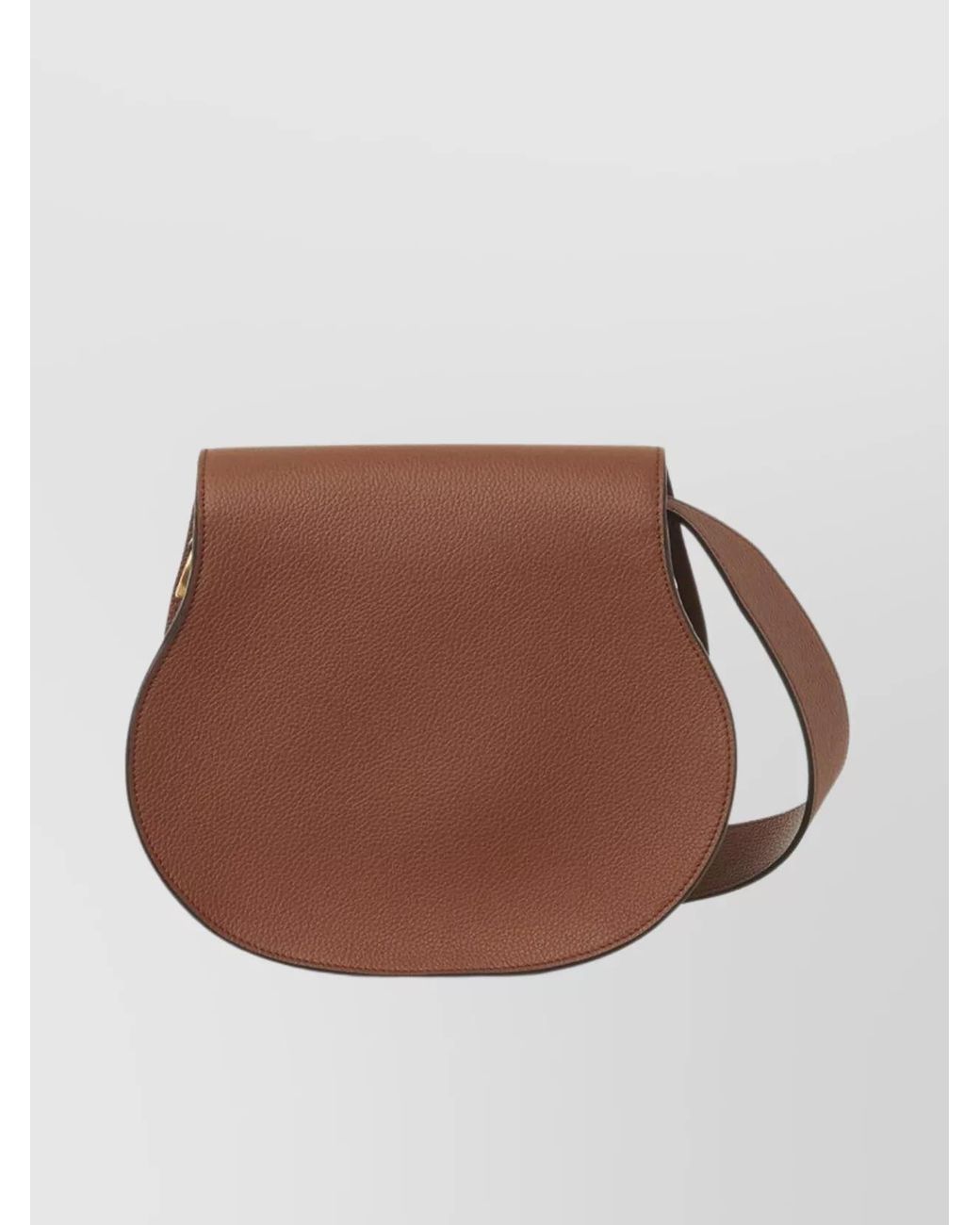 Chloé Brown Marcie Leather Saddle Shoulder Bag