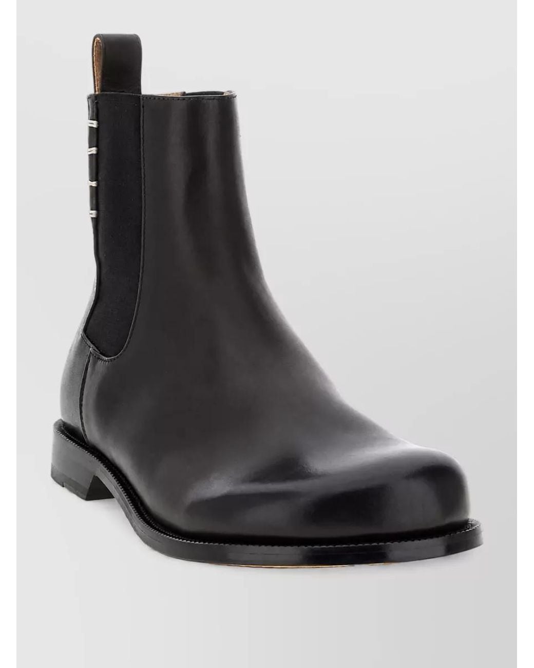 J.W. Anderson Black Leather Chelsea Ankle Boots for men
