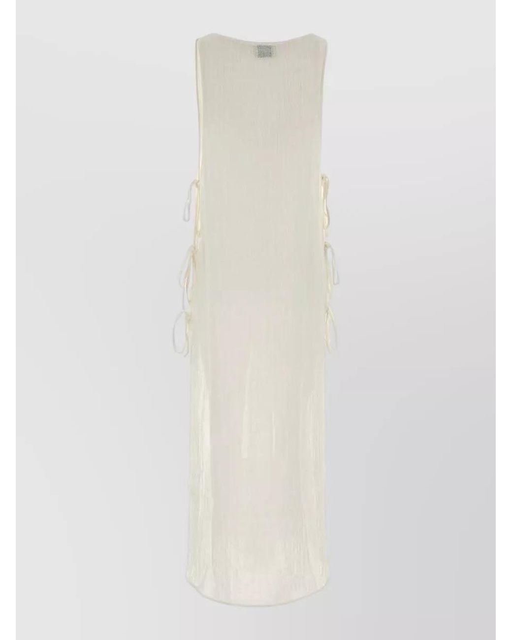 LeKasha White Linen Cover-Up Dress